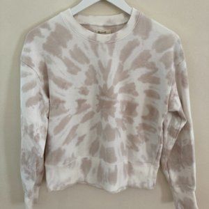 Madewell Tie-Dyed Crop Sweatshirt